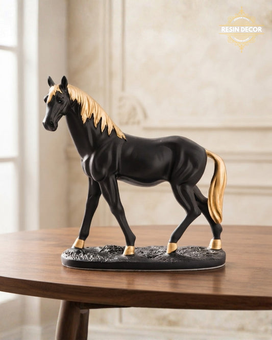 Noble Standing Horse Sculpture - Minimalist Luxury Decor