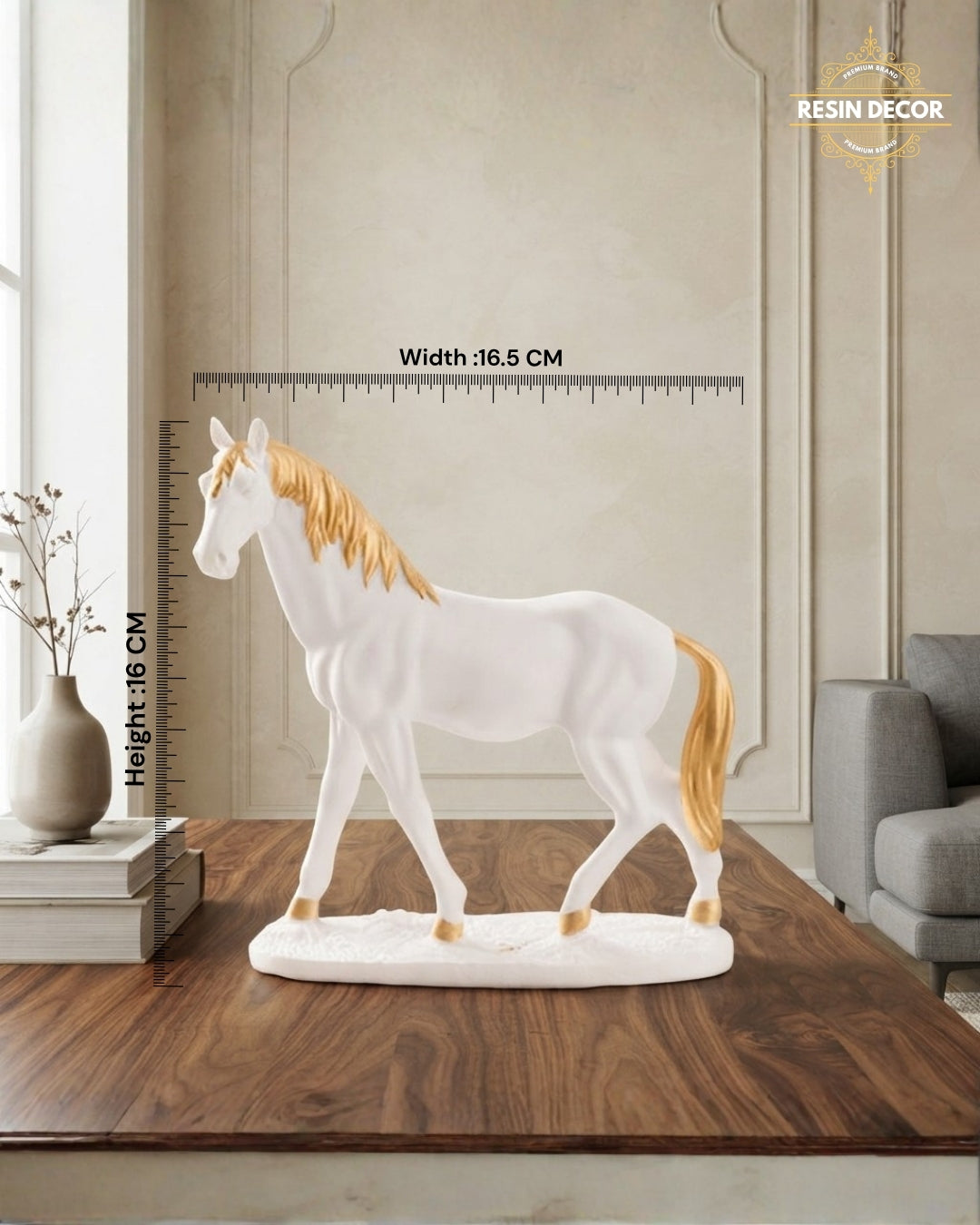Noble Standing Horse Sculpture - Minimalist Luxury Decor