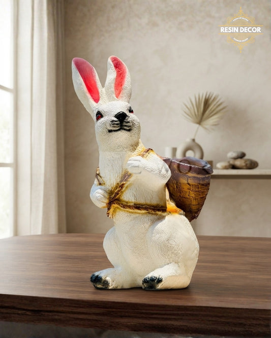 Rabbit/Bunny Resin Statue & Garden Planter - Charming Home Decor