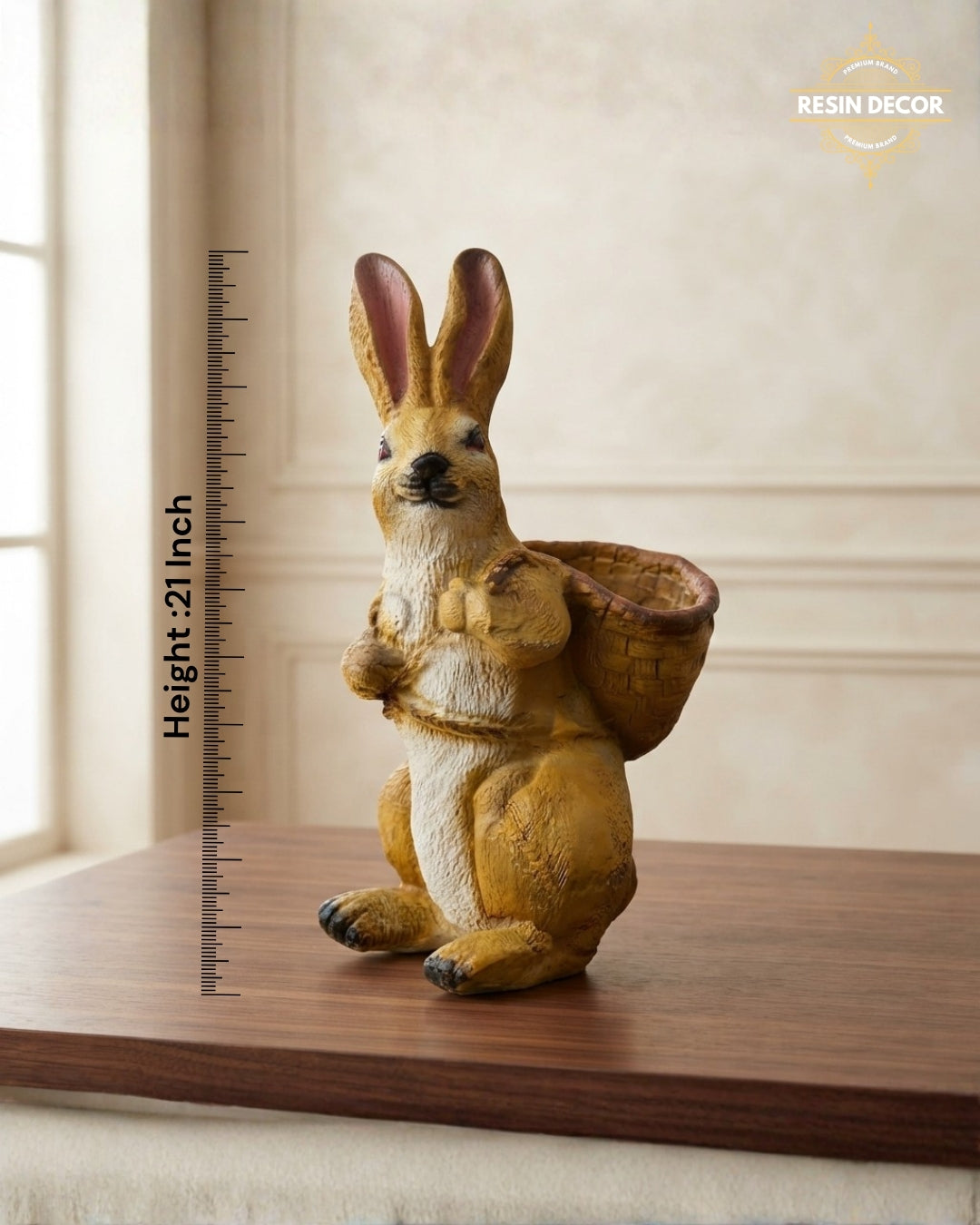 Rabbit/Bunny Resin Statue & Garden Planter - Charming Home Decor
