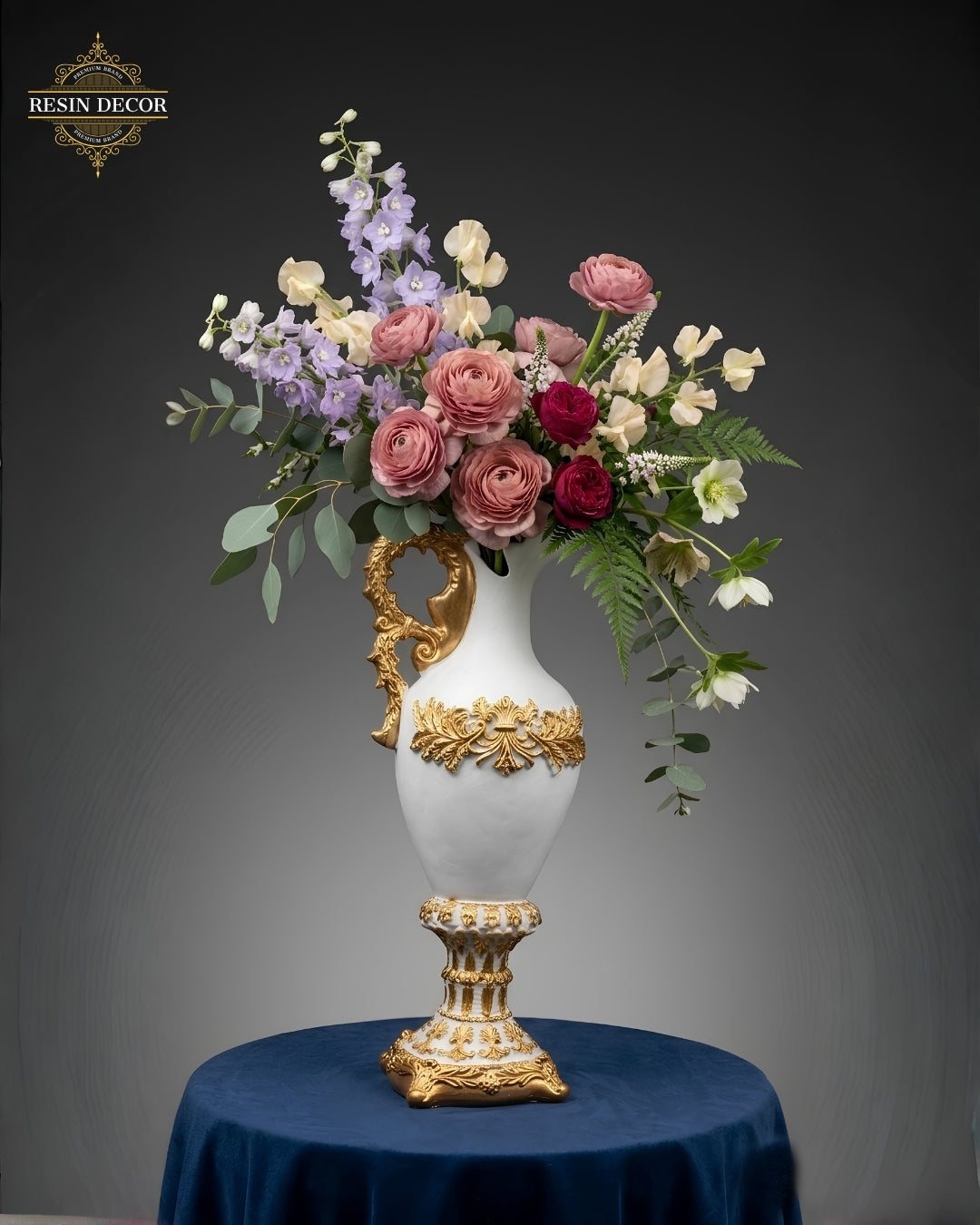 Royal Vase White & Gold Luxury Decor