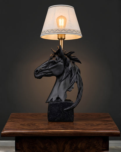 Horse Head Candle / Lamp Holder Statue