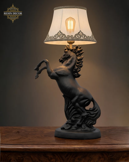 Rearing Horse Candle/Lamp Holder & Statue