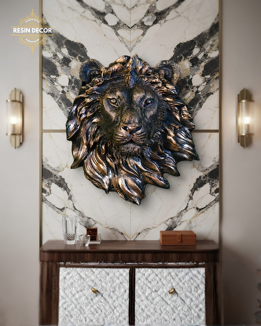 Lion Face Wall Mount