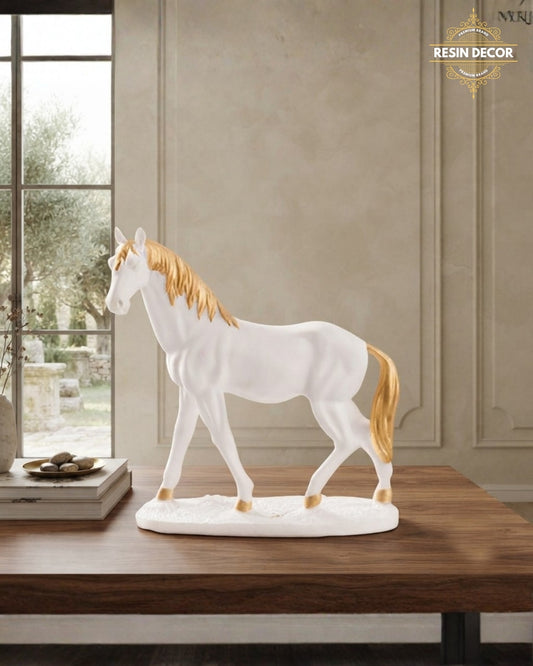 Noble Standing Horse Sculpture - Minimalist Luxury Decor