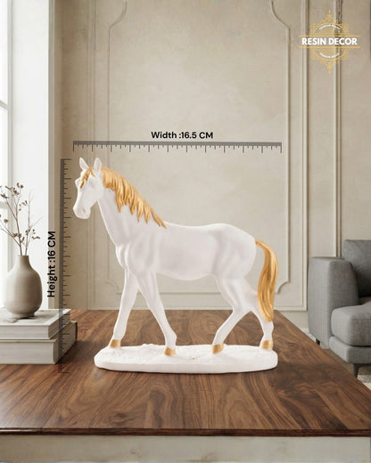 Noble Standing Horse Sculpture - Minimalist Luxury Decor