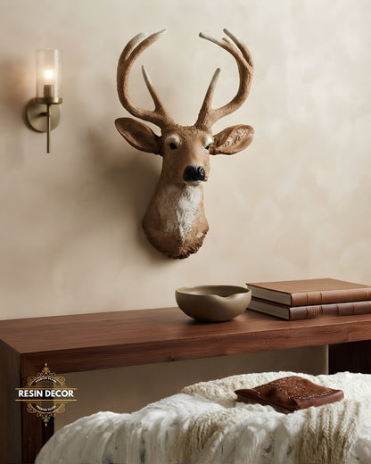 Deer Head Wall Mount - Large Rustic Home Decor