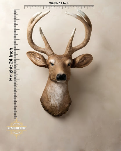 Deer Head Wall Mount - Large Rustic Home Decor