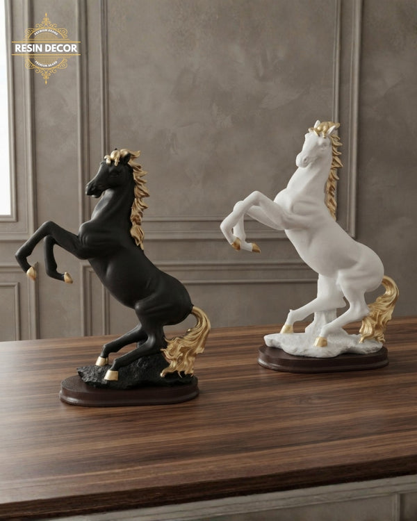Dancing Horse Sculpture - Rearing Horse Sculpture - Premium Power Decor