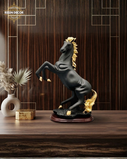 Dancing Horse Sculpture - Rearing Horse Sculpture - Premium Power Decor
