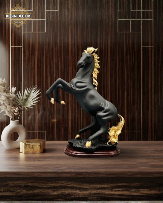 Dancing Horse Sculpture - Rearing Horse Sculpture - Premium Power Decor