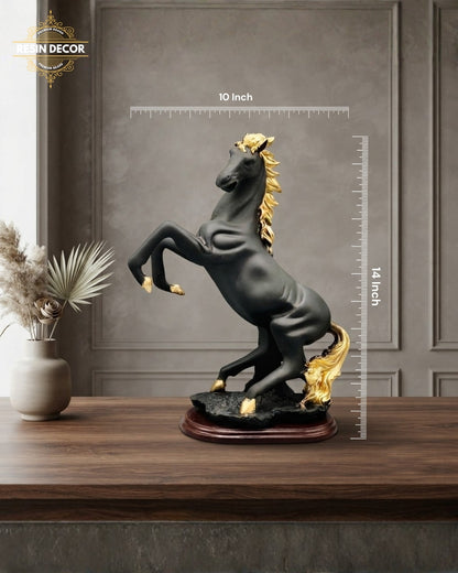 Dancing Horse Sculpture - Rearing Horse Sculpture - Premium Power Decor